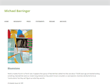 Tablet Screenshot of michaelbarringer.net
